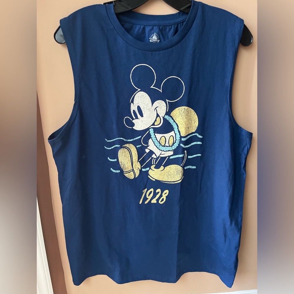 Disney Mickey Mouse Blue Tank Top Size Medium